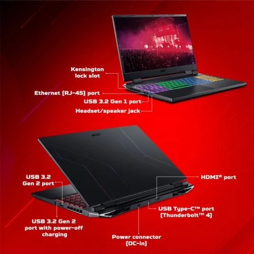 Notebook Gamer Acer Nitro 5 Core i5-12500H, 8GB, RTX 3050 4GB, 1TB 15.6  Full HD 144Hz 