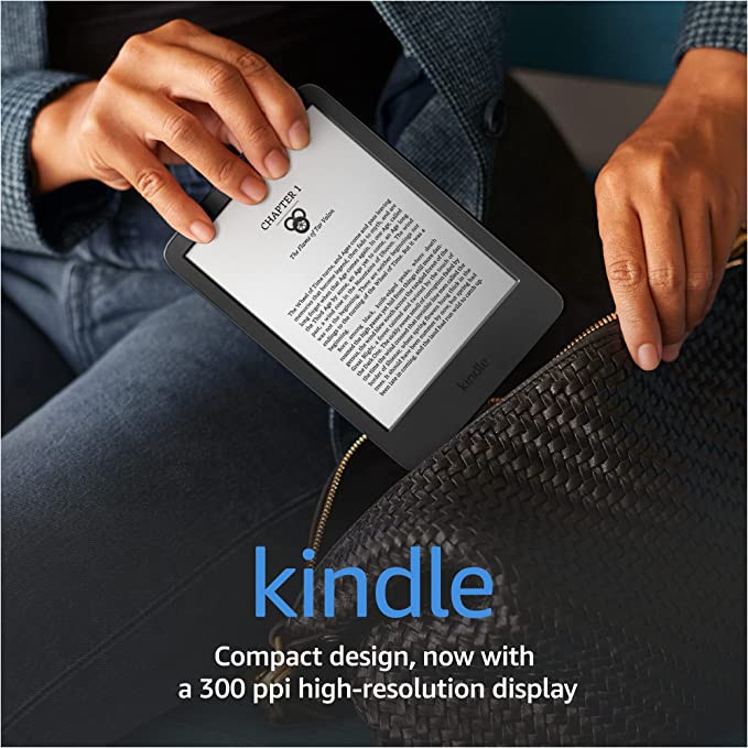 All-new Kindle (B09SWSPYHW) 6" Inch 300 ppi high-resolution display, 2x the storage - Black