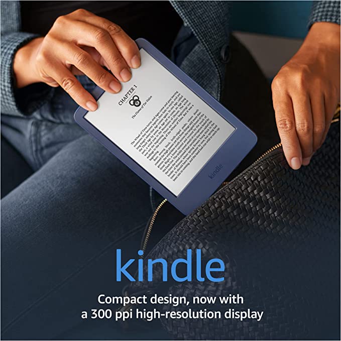 All-new Kindle (B09SWWL69K) 6" Inch 300 ppi high-resolution display, 2x the storage - Denim