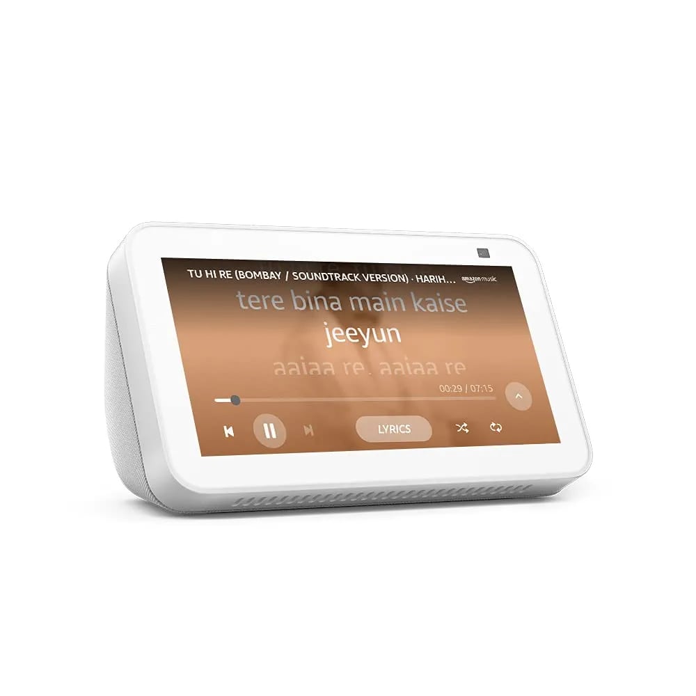 All new Echo Show 5 (2nd Gen, 2021 release) - Smart speaker with 5.5"(13.9cm) screen, crisp sound and Alexa (White)