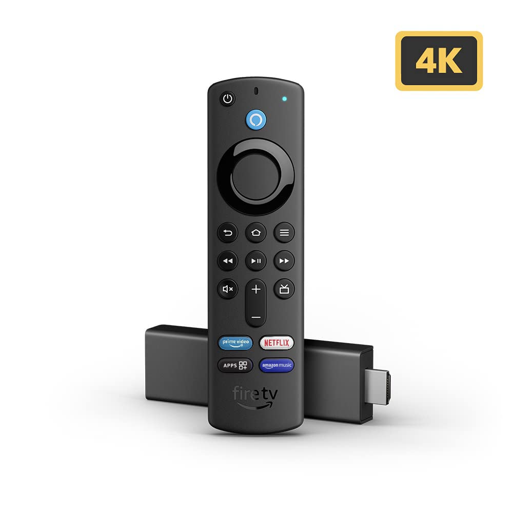 Amazon Fire TV Stick 4K with all-new Alexa Voice Remote (includes TV and app controls), Dolby Vision, 4K support, Dolby Atmos, 7.1, 8 GB, Bluetooth 5.0 + LE (Black)