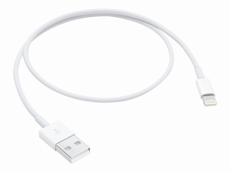 Apple ME291ZM/A, 0.5 Meter Lightning to USB 2.0 Multi Utility USB Cable ...