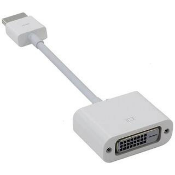 Apple MJVU2ZM/A HDMI to DVI Adapter Cable, USB Type A, White