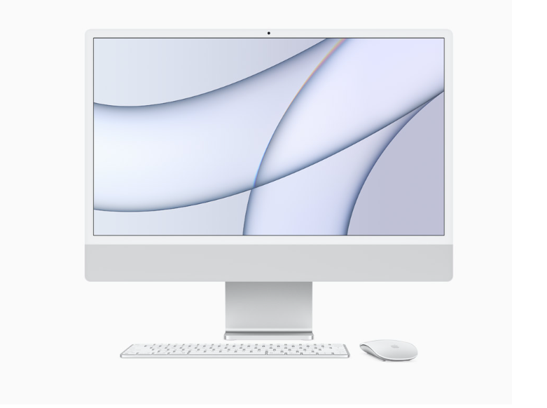 Apple MGTF3HN/A iMac with Retina 4.5K , 24-inch, M1chip with 8-Core CPU and 7-Core GPU, 256 GB, Silver