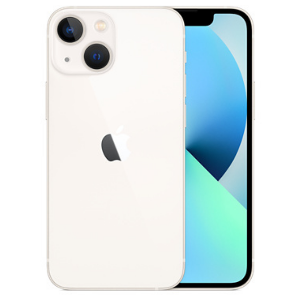 Apple iPhone 13 mini (MLK13HN/A) Starlight White, 4GB RAM, 128GB, A15 Bionic Chip, 5.4 Inches, 5g, Nano and eSIM