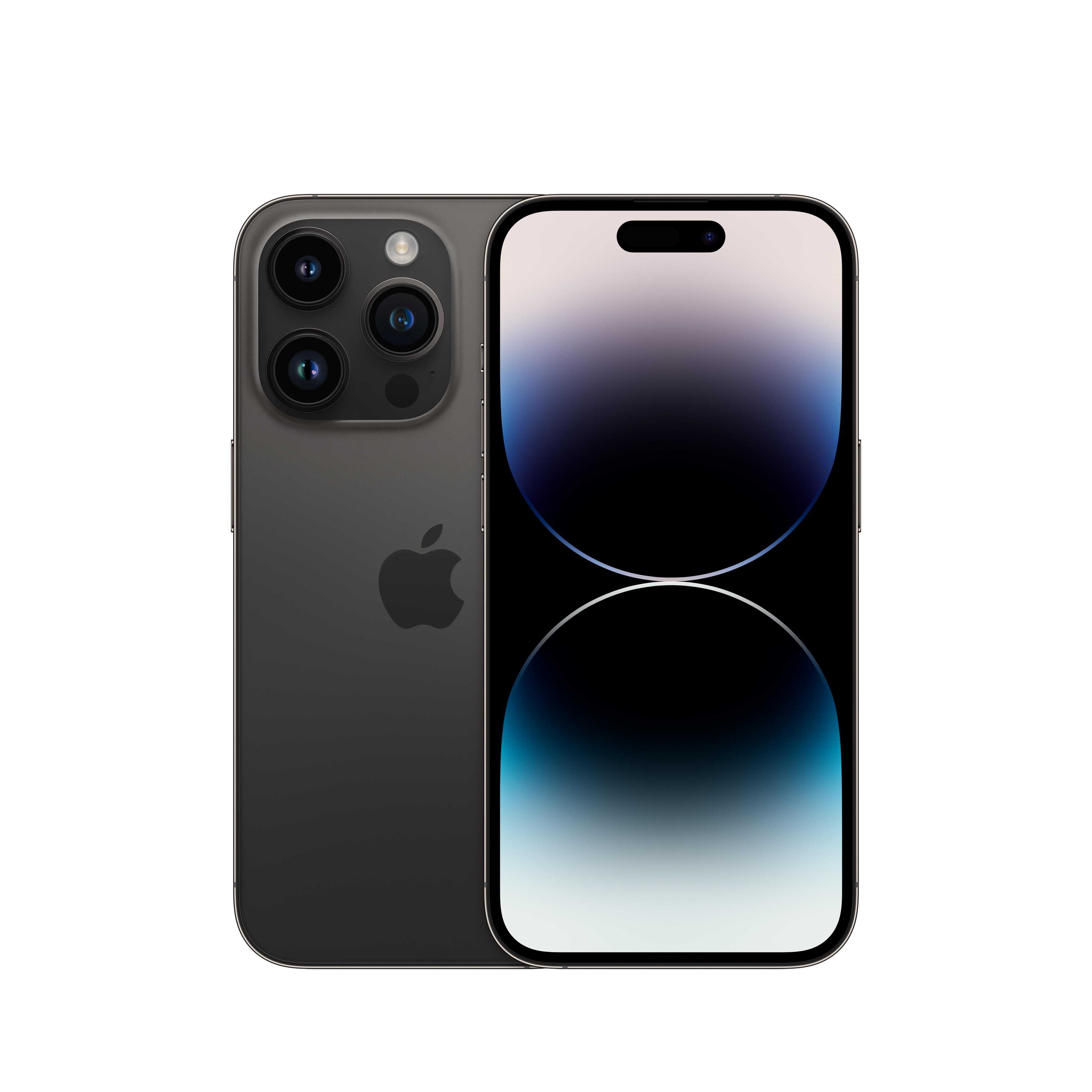 Apple MPXV3HN/A iPhone 14 Pro Space Black with 128GB, iOS 16, A15 Bionic chip, 6core CPU with 2 performance, 6.7 inch OLED display