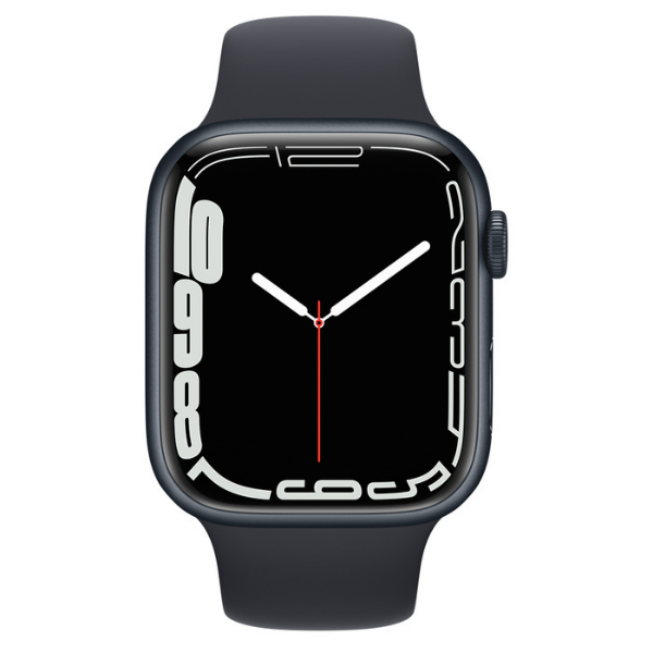 Apple Watch Series 7 GPS + Cellular 45 mm Midnight Aluminium Case with Sport Band - MKJP3HN/A