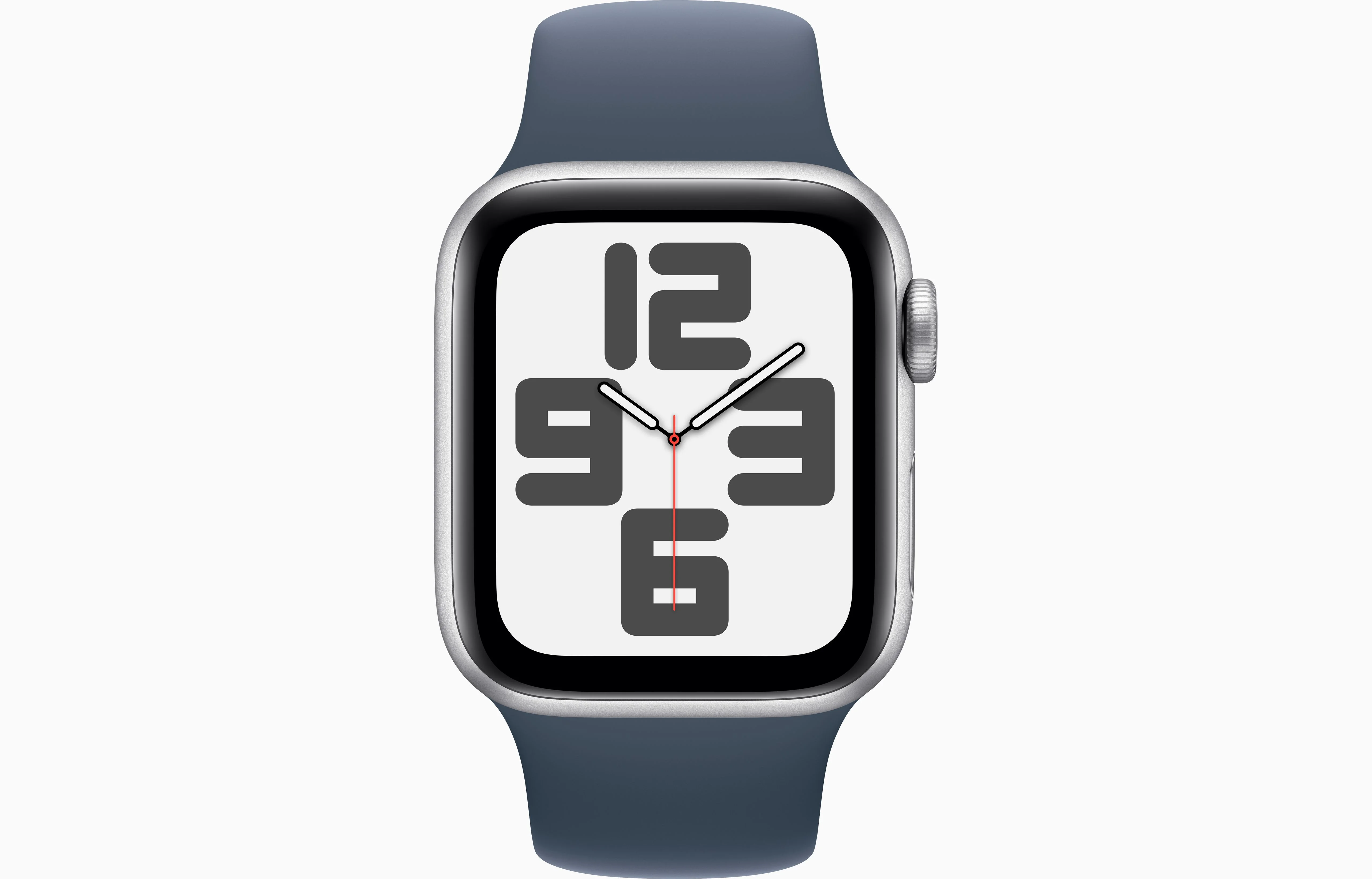 Apple MRGJ3HN/A Watch SE GPS + Cellular 40mm Silver Aluminium Case with Storm Blue Sport Band - S/M
