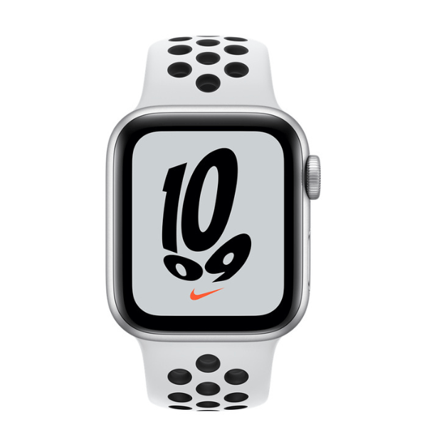 Apple Watch Nike SE (GPS) - silver aluminium - smart watch with Nike sport  band - pure platinum/black -