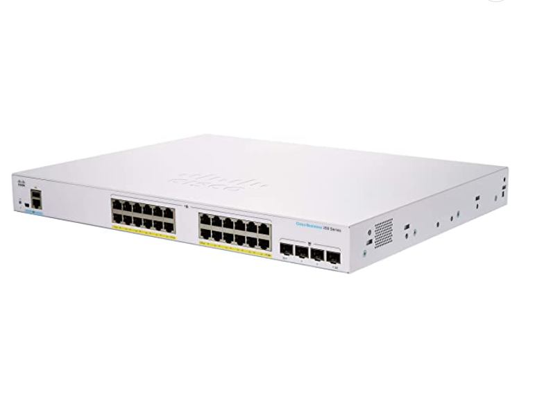 CISCO CBS350-24FP-4G-IN Managed Switch, 24 port, Full PoE, 4x1G SFP