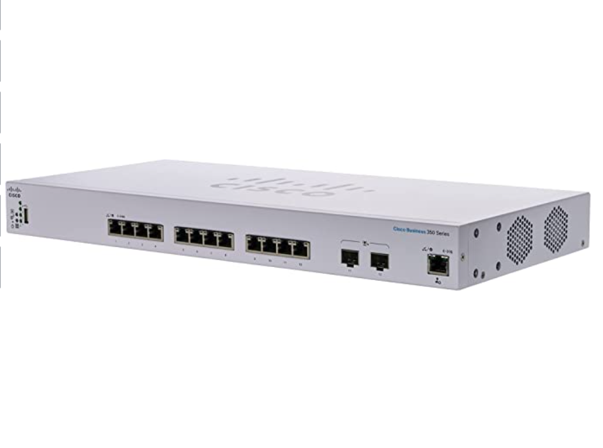 CISCO CBS350-12XT-IN CBS Layer 2 Switching, VLAN Support, Spanning Tree Protocol (STP), Advanced Threat Protection, IPv6 first-Hop Security, Quality of Service (QoS), sFlow, Dynamic Routing