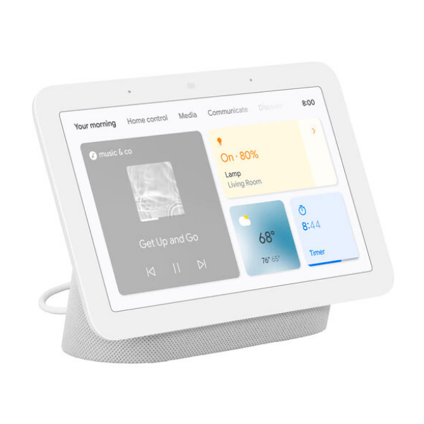 Google Nest Hub GA01331-IN Smart Speaker, Chalk