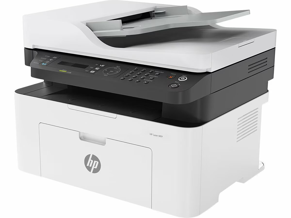 HP Laser MFP 1188fnw Printer 715A5A Laser Printer Up to 150 sheets Print, Copy, Scan, Fax & ADF - Black and white