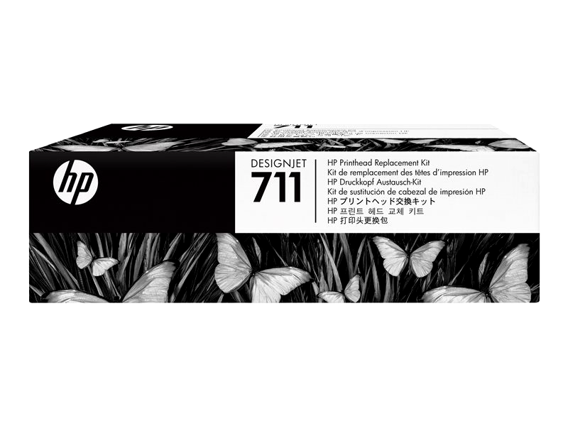 HP 711 - black, yellow, cyan, magenta - printhead