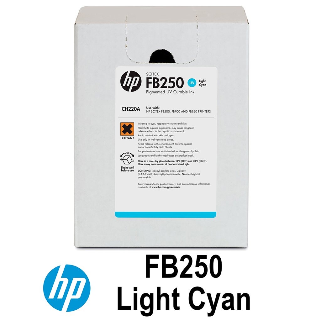 HP CH220A FB250 3L Light Cyan Scitex Ink Cartridge