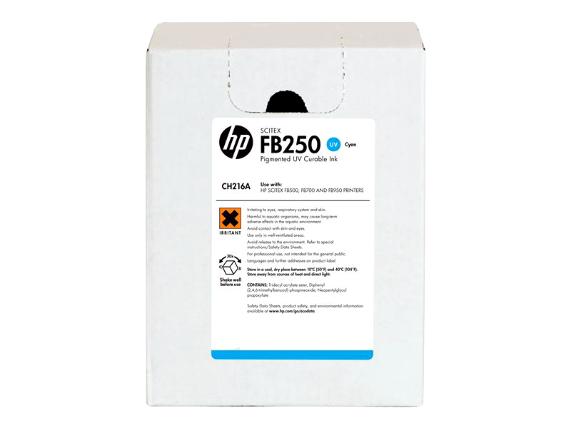 HP CH216A FB250 3L Cyan Scitex Ink Cartridge
