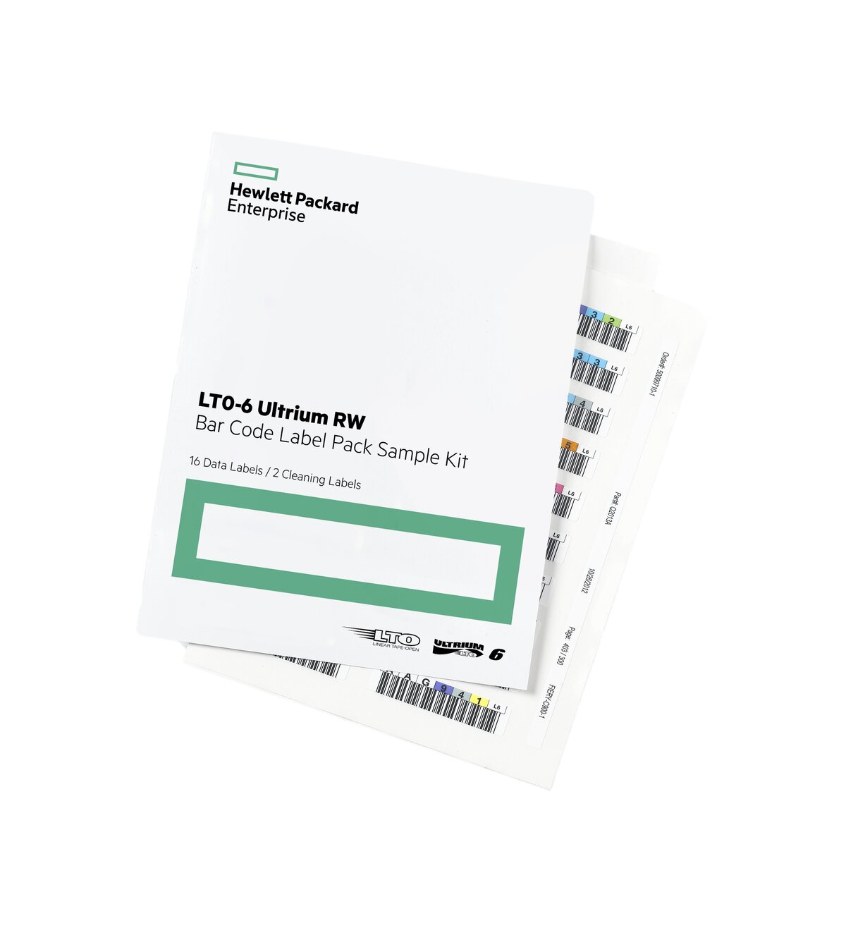 HPE Q2013A LTO-6 Ultrium RW Bar Code Label Pack (100 Data Labels & 10 Cleaning Labels)
