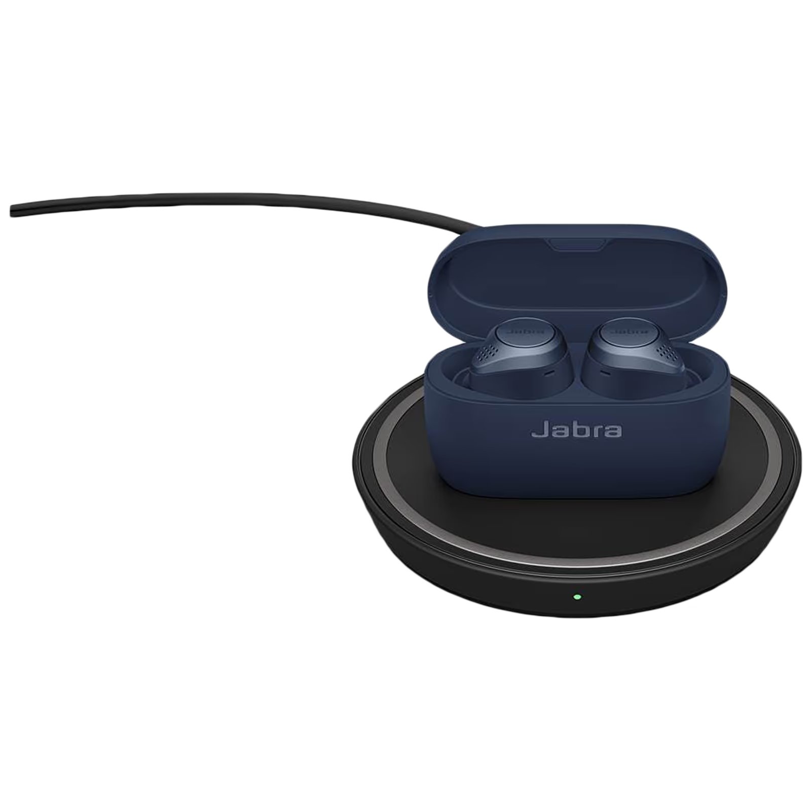 Jabra Elite Active 75T Navy Blue, Truly Wireless Bluetooth in Ear Earbuds with Mic and Wireless Charging Enabled