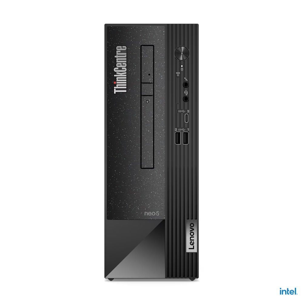 Lenovo 11T0S07100 ThinkCentre neo 50s Desktop, Integrated Intel UHD Graphics 730, 1x 8GB UDIMM DDR4-3200, 512GB SSD M.2 2280 PCIe 4.0x4 NVMe Opal 2.0, Black