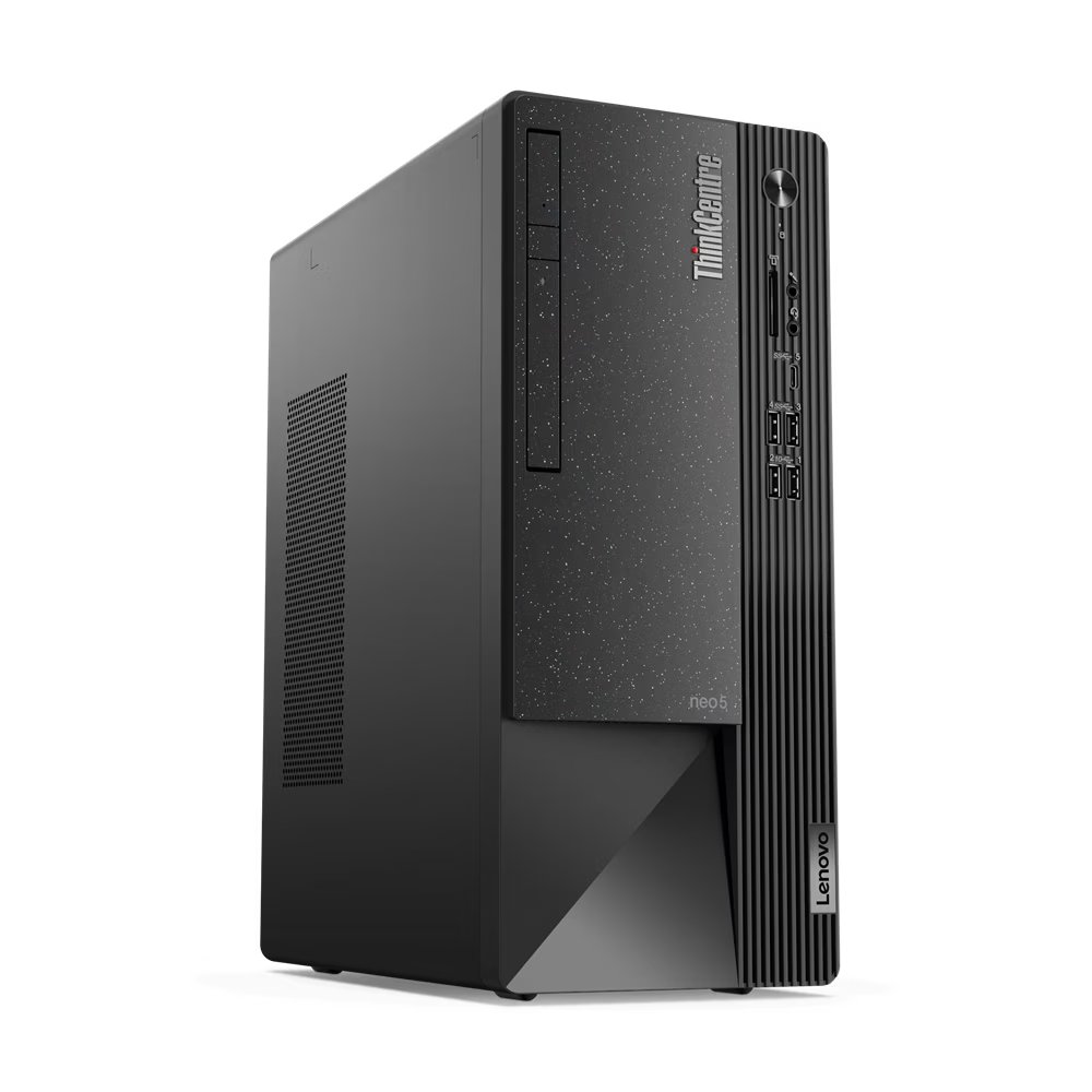 Lenovo 11SES0AG00 ThinkCentre neo 50t Desktop, Integrated Intel UHD Graphics 730, 1x 8GB UDIMM DDR4-3200, 512GB SSD M.2 2280 PCIe 4.0x4 NVMe Opal 2.0, Chassis: Black, Bezel: Grey