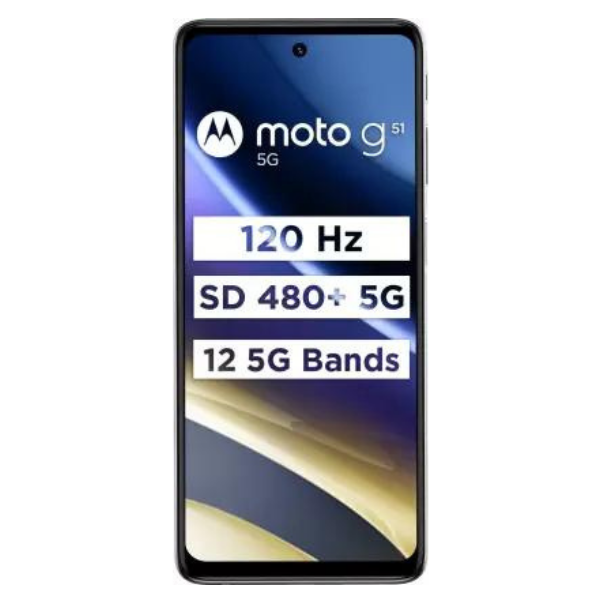 Buy Motorola G51 5G 64 GB, 4 GB RAM, Indigo Blue, Mobile Phone