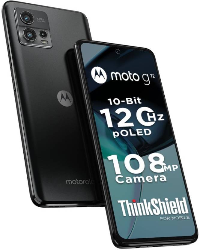 MOTOROLA G72 (PAVF0000IN) 4G, 6GB RAM, 128 GB Memory, 6.55 inch, 5000 mAh Battery - Meteorite Grey