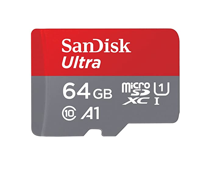 SanDisk Ultra microSD XC UHS-I Memory Card 64 GB 140MBPS ( SDSQUAB-064G-GN6MN)